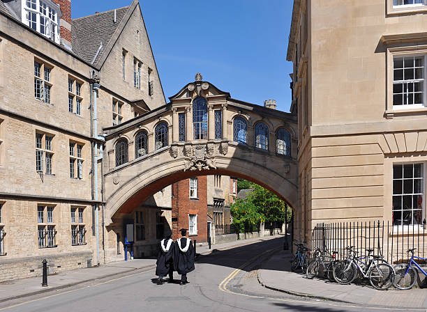Iconic view of a university like Oxford or Cambridge